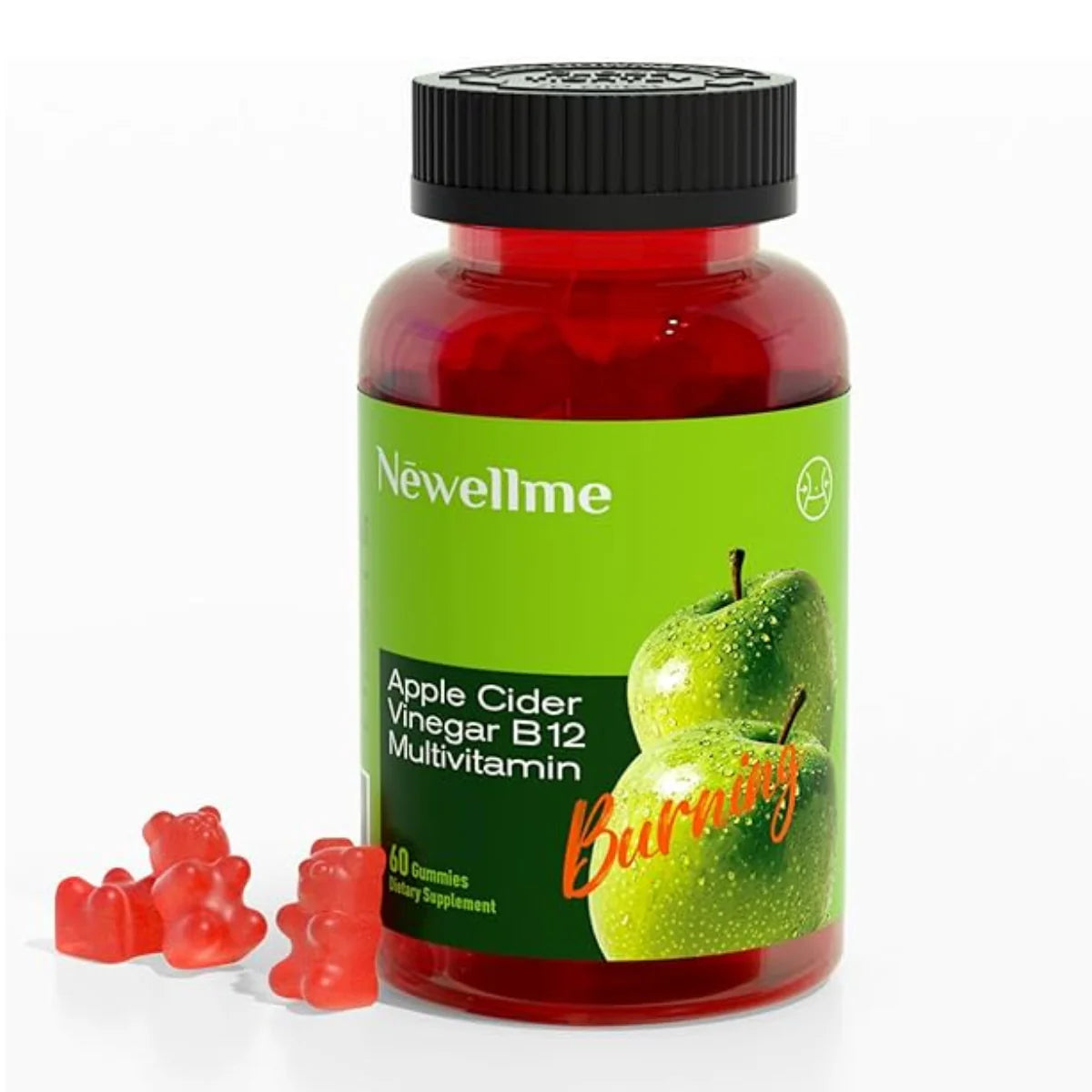 NEWELLME Gomitas de Manzana + B12